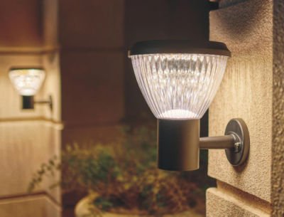 Round Big Base Solar Angle Wall Light